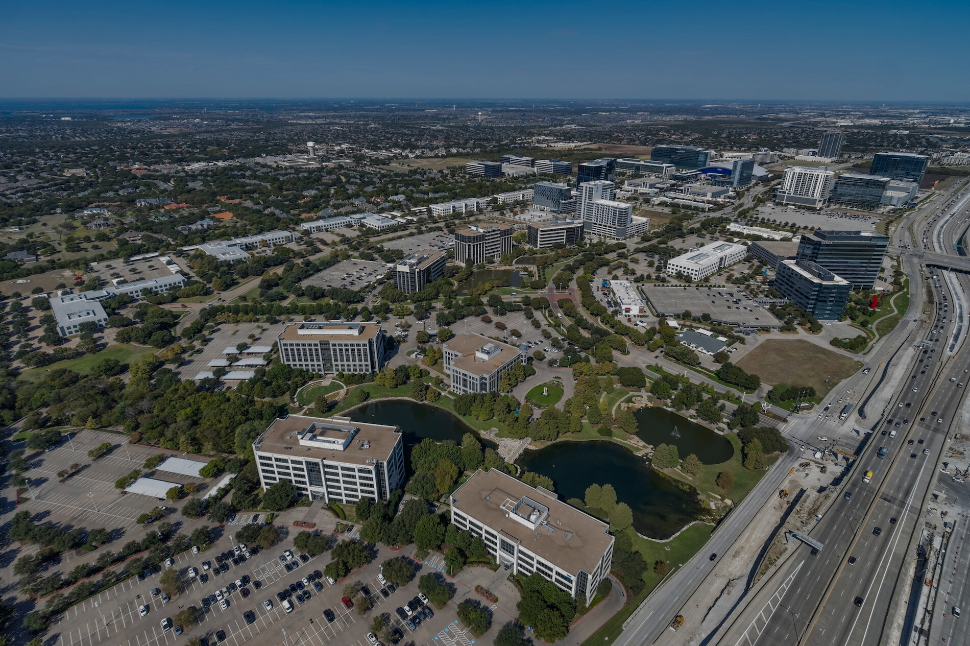 Aeriel view of HALL Park